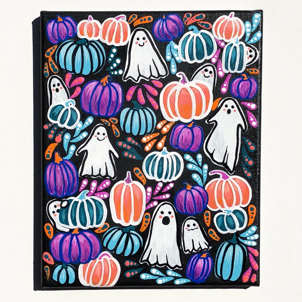 Ghostly Gathering Painting